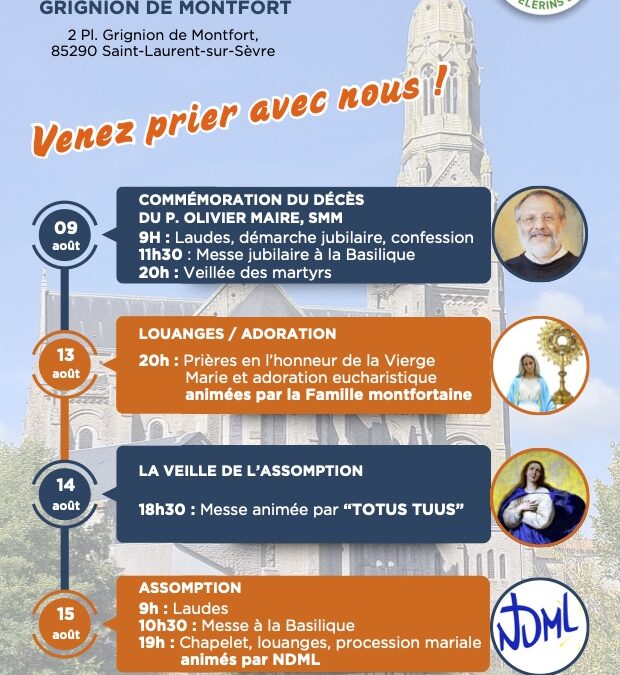 Activités du mois d’août 2025