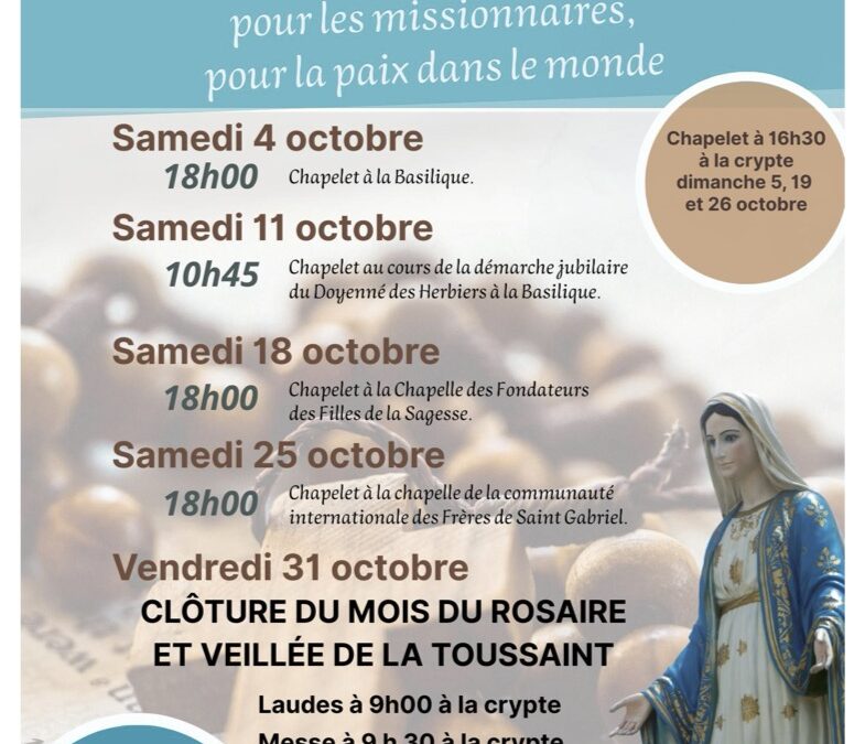 Mois du Rosaire, mois de la mission – octobre 2025