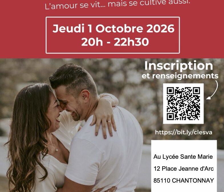 Soirée rencontre à Chantonnay – 1er octobre 2026